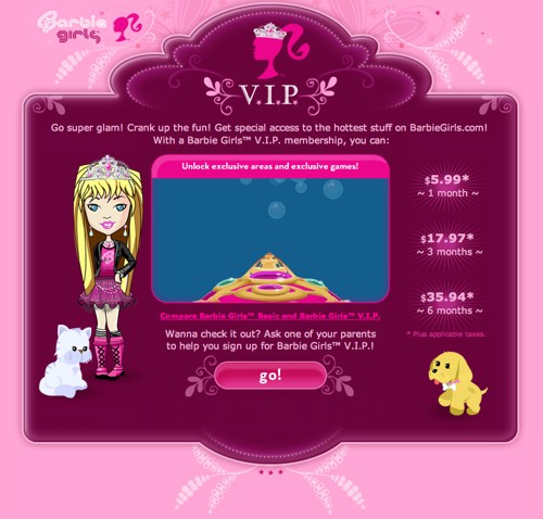 barbie website 2006